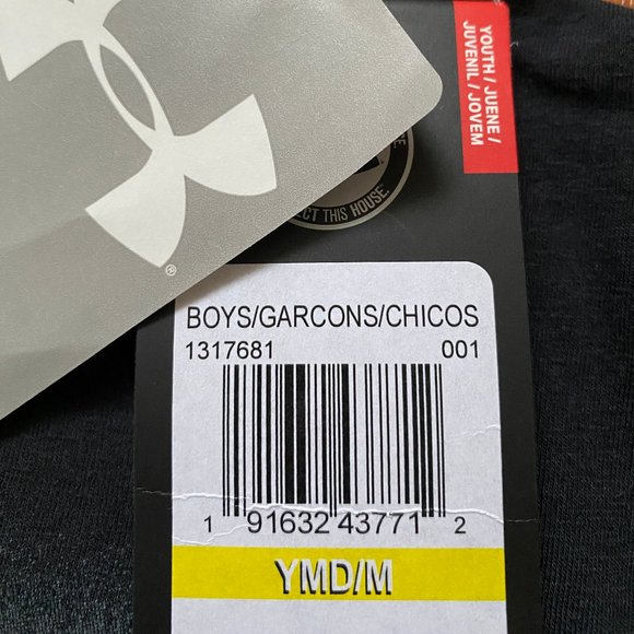 🌿Sale🌿 Under Armour DFO Step Up SS Tee Shirt Black Boy UA Size M 1317681 001 - Picture 4 of 4